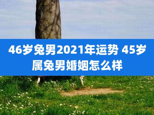 46岁兔男2021年运势 45岁属兔男婚姻怎么样