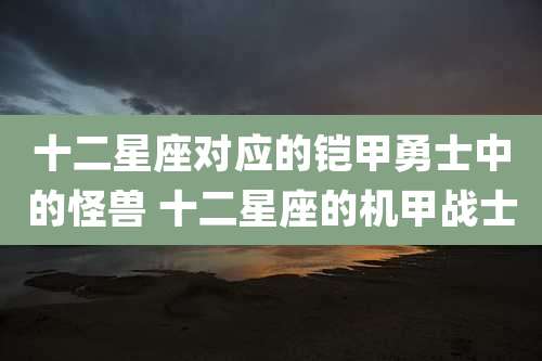 十二星座对应的铠甲勇士中的怪兽 十二星座的机甲战士
