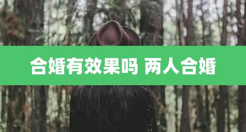 合婚有效果吗 两人合婚