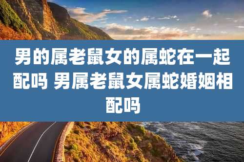 男的属老鼠女的属蛇在一起配吗 男属老鼠女属蛇婚姻相配吗