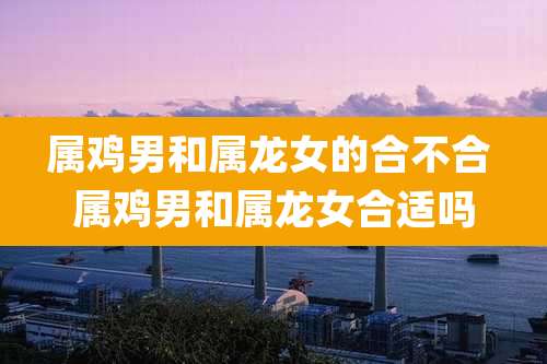 属鸡男和属龙女的合不合 属鸡男和属龙女合适吗