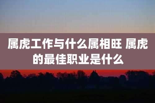 属虎工作与什么属相旺 属虎的最佳职业是什么