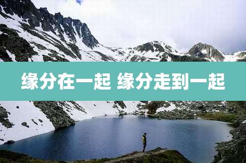 缘分在一起 缘分走到一起