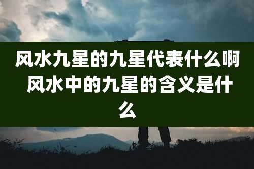 风水九星的九星代表什么啊 风水中的九星的含义是什么