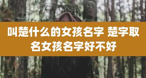 叫楚什么的女孩名字 楚字取名女孩名字好不好