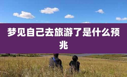 梦见自己去旅游了是什么预兆