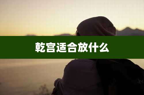 乾宫适合放什么