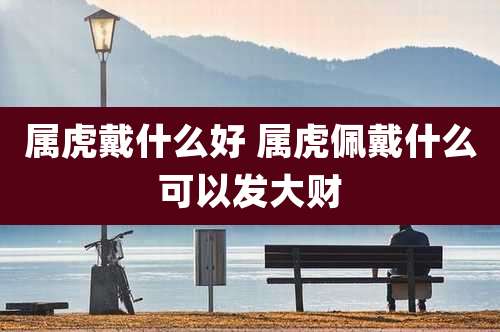 属虎戴什么好 属虎佩戴什么可以发大财