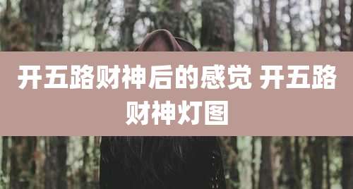 开五路财神后的感觉 开五路财神灯图