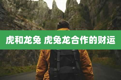 虎和龙兔 虎兔龙合作的财运
