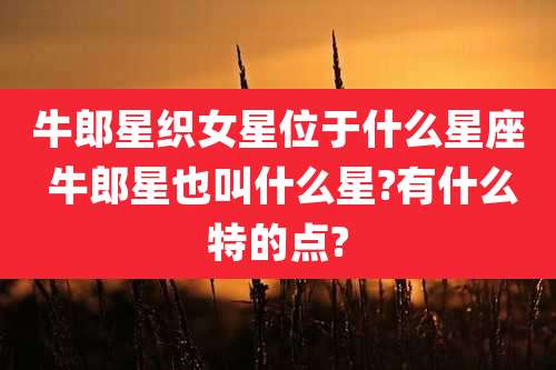 牛郎星织女星位于什么星座 牛郎星也叫什么星?有什么特的点?