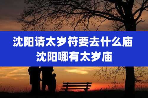 沈阳请太岁符要去什么庙 沈阳哪有太岁庙