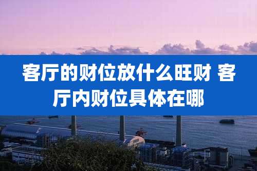 客厅的财位放什么旺财 客厅内财位具体在哪