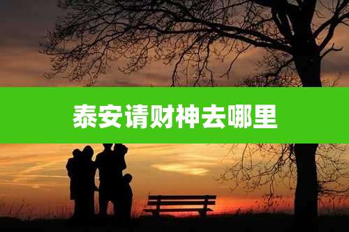 泰安请财神去哪里