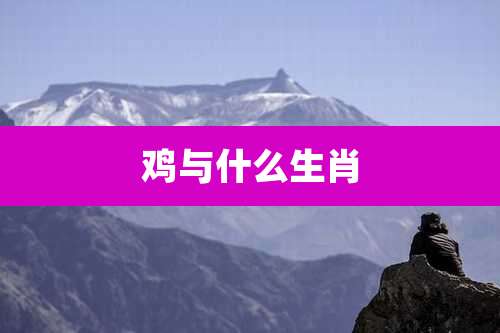 鸡与什么生肖