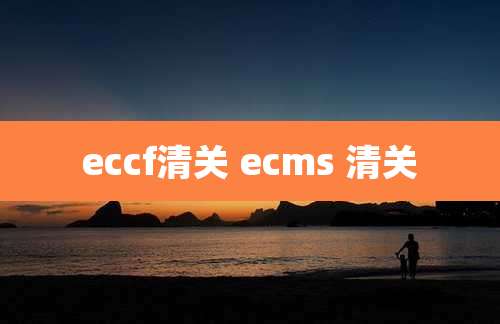 eccf清关 ecms 清关