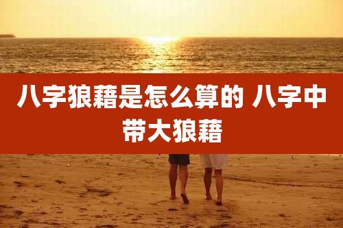 八字狼藉是怎么算的 八字中带大狼藉