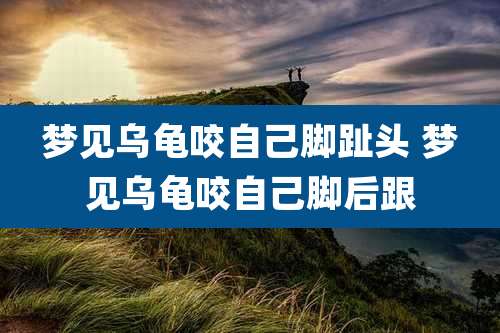 梦见乌龟咬自己脚趾头 梦见乌龟咬自己脚后跟