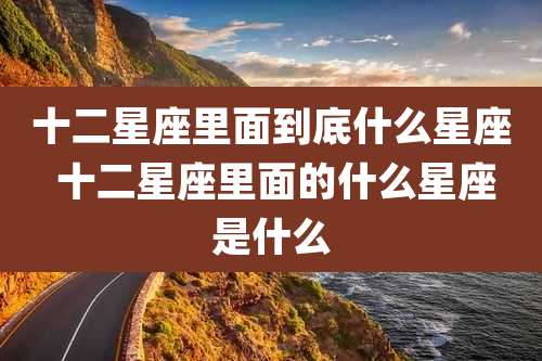 十二星座里面到底什么星座 十二星座里面的什么星座是什么