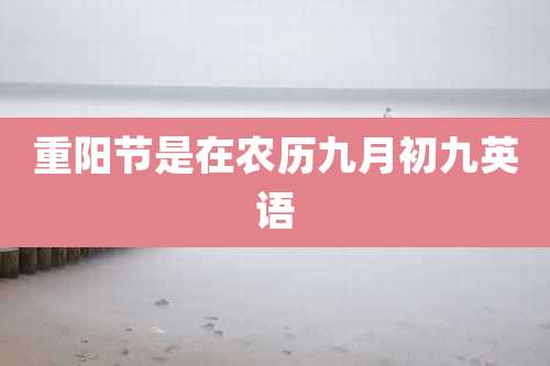 重阳节是在农历九月初九英语