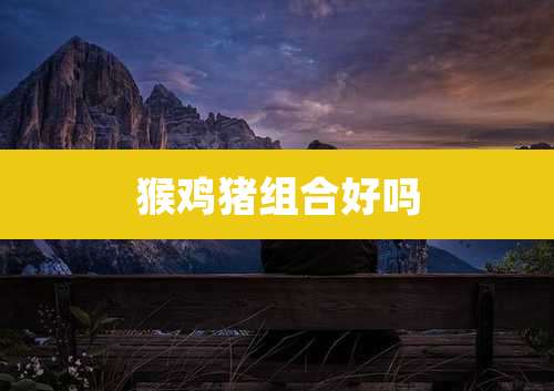 猴鸡猪组合好吗