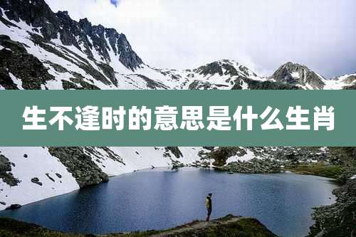 生不逢时的意思是什么生肖