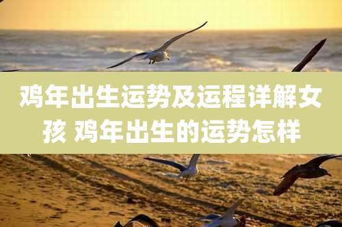 鸡年出生运势及运程详解女孩 鸡年出生的运势怎样