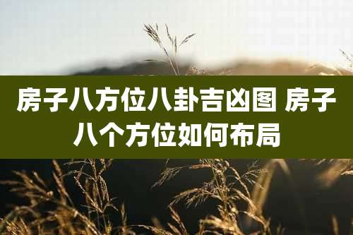 房子八方位八卦吉凶图 房子八个方位如何布局