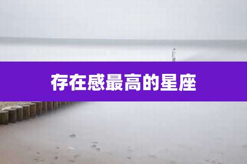 存在感最高的星座