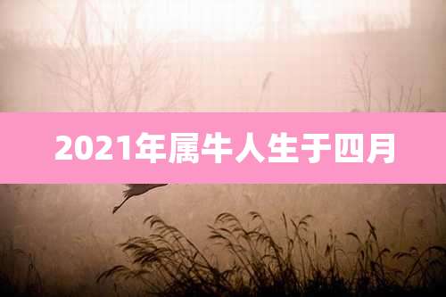 2021年属牛人生于四月