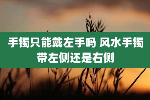 手镯只能戴左手吗 风水手镯带左侧还是右侧