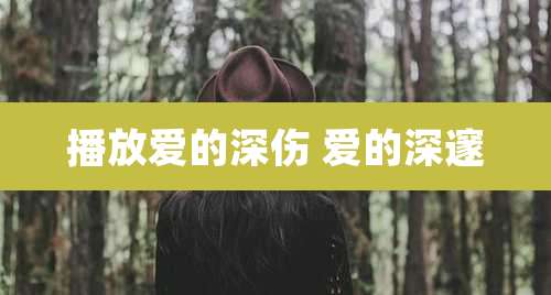 播放爱的深伤 爱的深邃