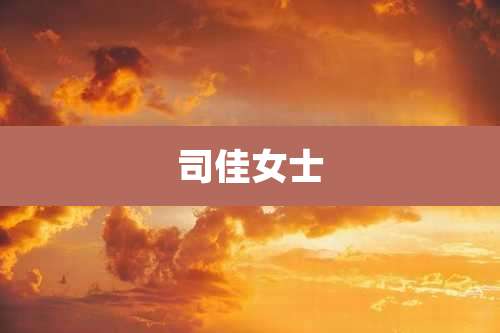 司佳女士