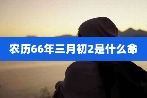 农历66年三月初2是什么命