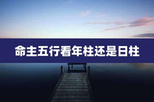 命主五行看年柱还是日柱