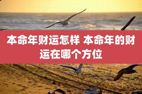 本命年财运怎样 本命年的财运在哪个方位