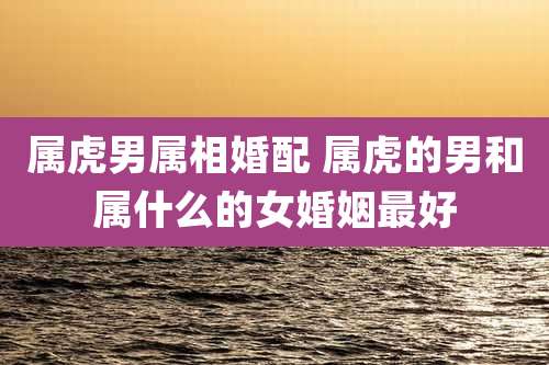 属虎男属相婚配 属虎的男和属什么的女婚姻最好