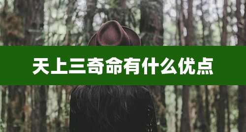 天上三奇命有什么优点