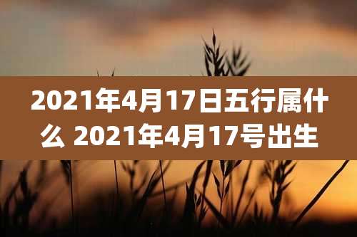 2021年4月17日五行属什么 2021年4月17号出生