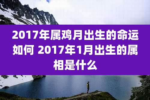 2017年属鸡月出生的命运如何 2017年1月出生的属相是什么