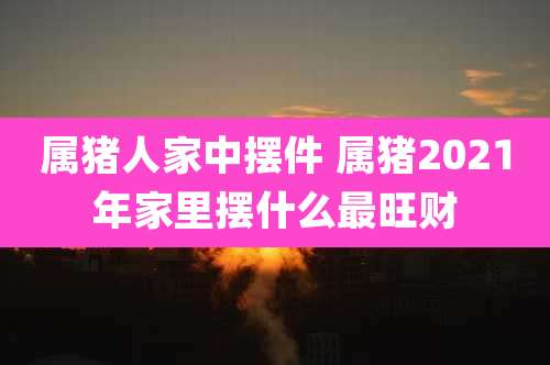 属猪人家中摆件 属猪2021年家里摆什么最旺财