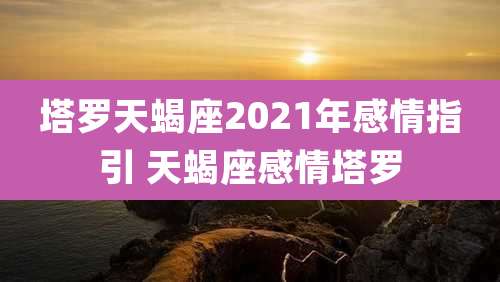 塔罗天蝎座2021年感情指引 天蝎座感情塔罗
