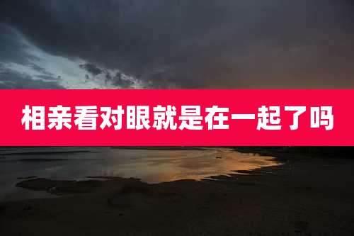 相亲看对眼就是在一起了吗