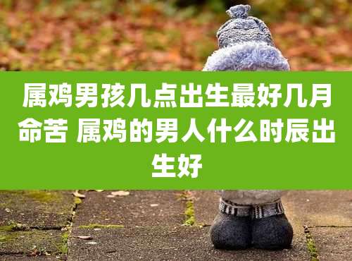 属鸡男孩几点出生最好几月命苦 属鸡的男人什么时辰出生好