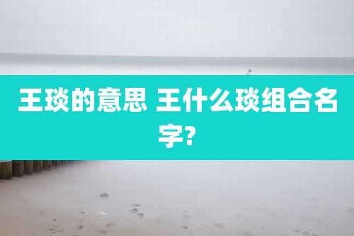 王琰的意思 王什么琰组合名字?