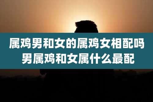 属鸡男和女的属鸡女相配吗 男属鸡和女属什么最配