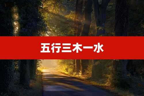 五行三木一水
