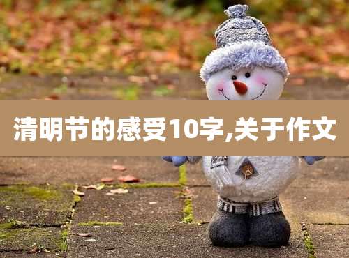 清明节的感受10字,关于作文