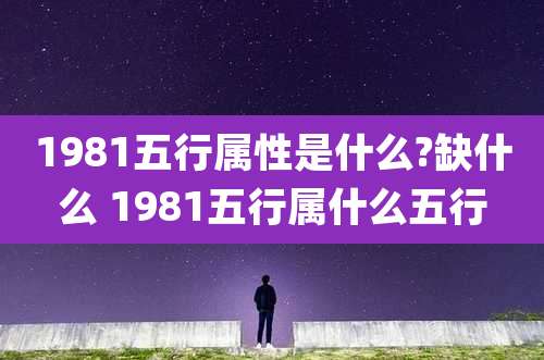 1981五行属性是什么?缺什么 1981五行属什么五行