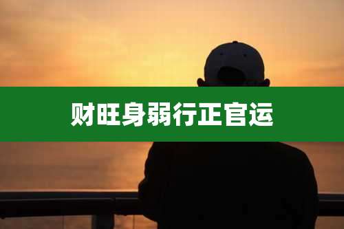 财旺身弱行正官运